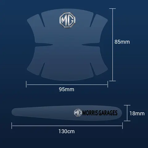 8PCS Anti-scratch Protective Film Car Handle Door Transparent Sticker For Morris Garages MG MG3 MG5 MG6 MG7 ZS EZS EHS Phev RX5 8 best sales mg6 body kit - №8