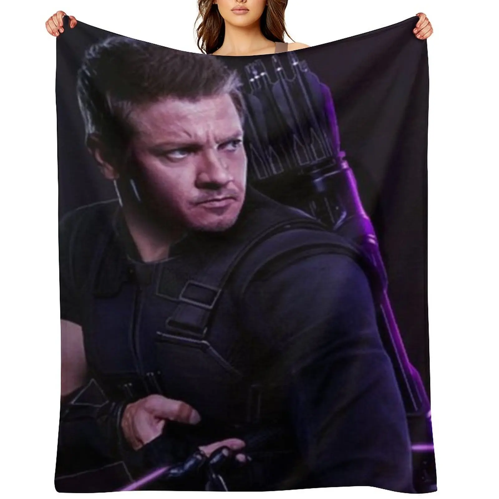 

jeremy renner Throw Blanket warm winter Quilt blankets ands Travel Blankets