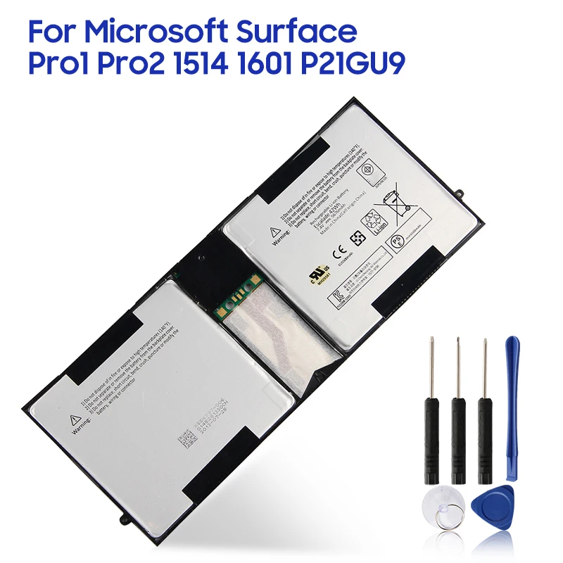 

Original Replacement Battery For Microsoft Surface Pro2 Pro1 Pro 2 1 1601 1514 P21GU9 Genuine New Battery 5676mAh