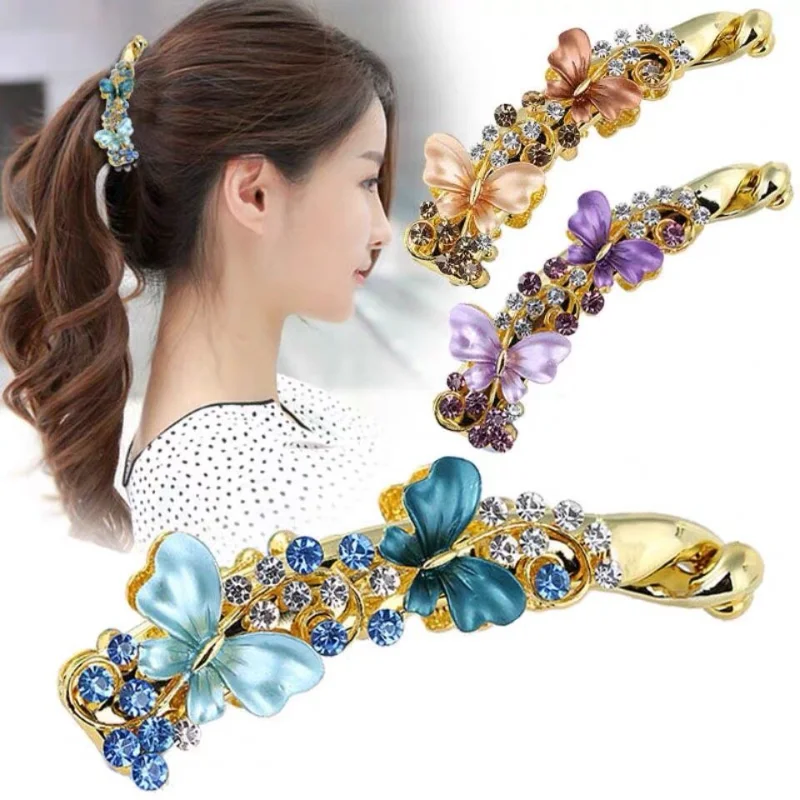 

1Pcs Metal Durable Banana Barrettes Hairpins For Women Fashion Clips Clamp Female Hair Accessories