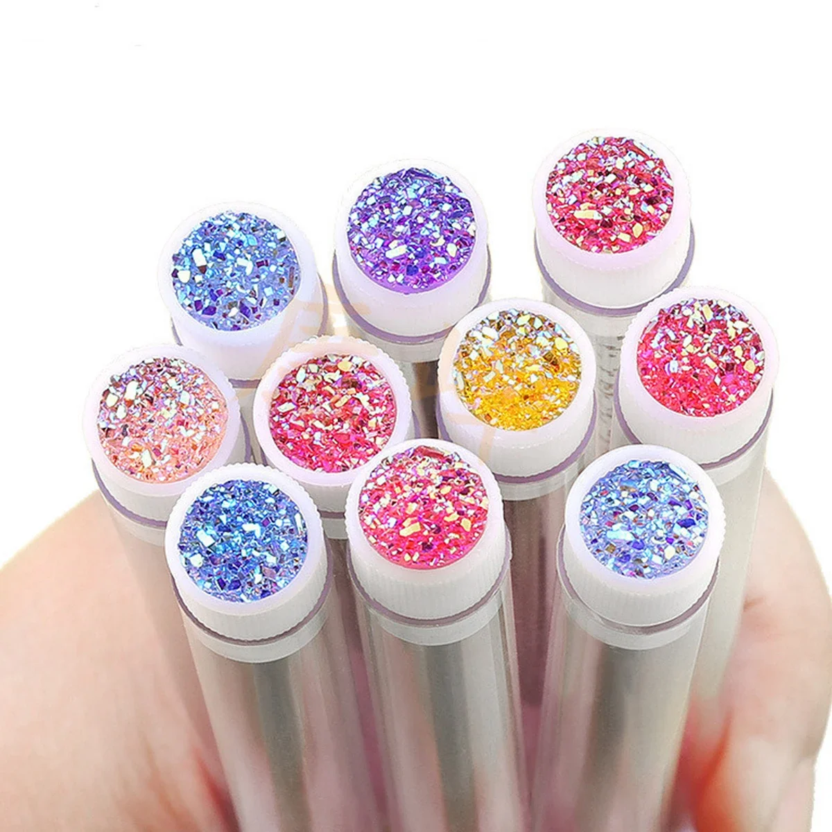 25/50 pz Spazzola Per Ciglia Tubi di Cristallo Lash Mascara Bacchette Pettine Per Sopracciglia Spoolies Contenitore Ciglia Pennelli Applicatori Strumenti di Trucco