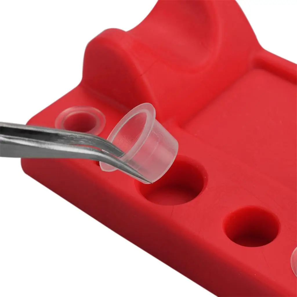 Multi Size Pigment Cup Holder Rack Silicone Display Stand for Tattoo Pens and Tools Storage