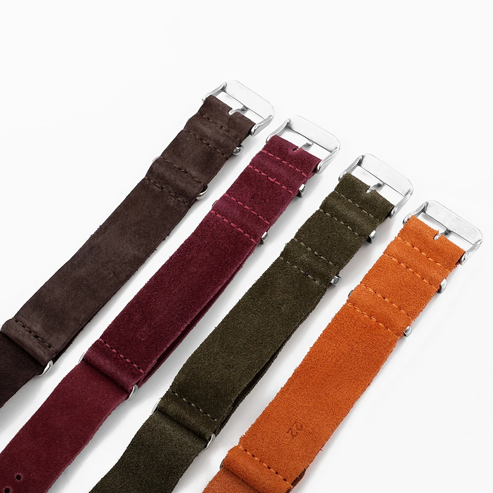 18mm 20mm 22mm Vintage Soft Su - огляд і ціна Suede Strap Watch
