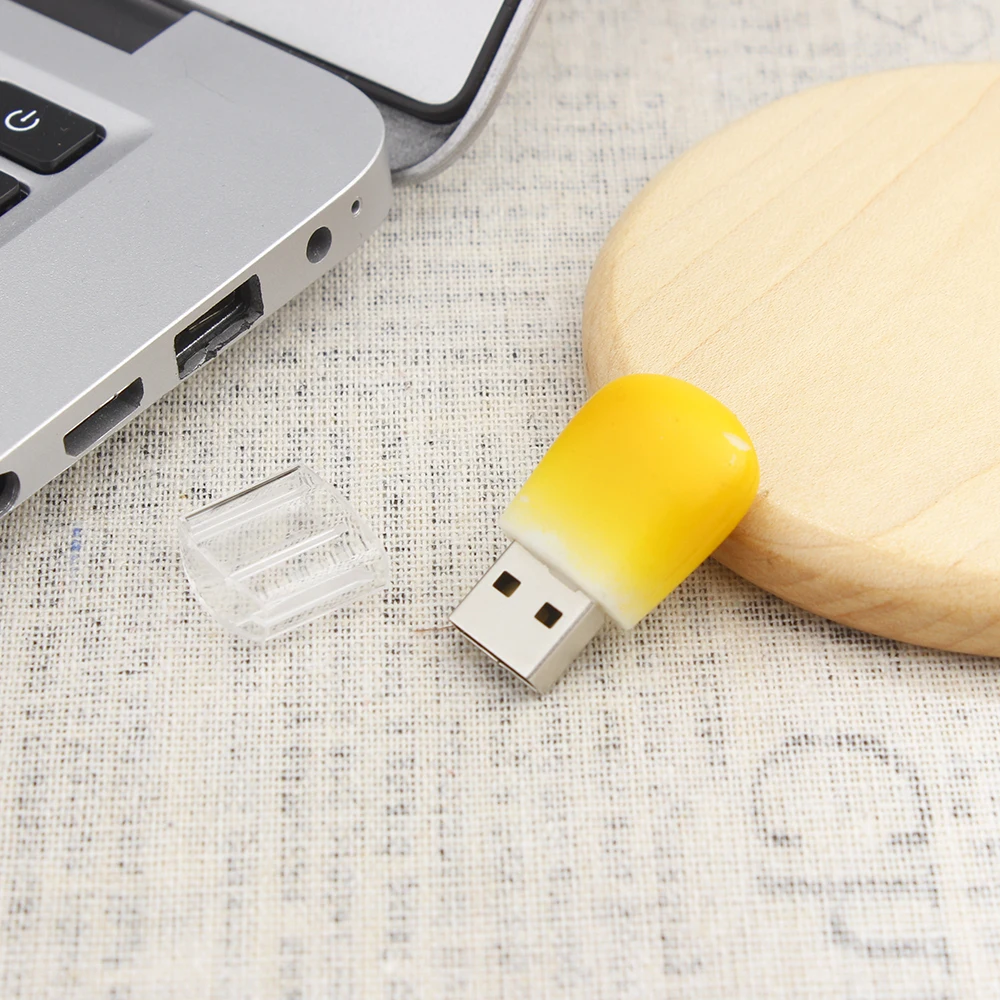 옥수수알 모양 펜 드라이브 256GB 식품 만화 USB 2.0 플래시 드라이브 128GB 64GB 32GB 초소형 메모리 스틱 귀여운 U 디스크 창의적인 선물