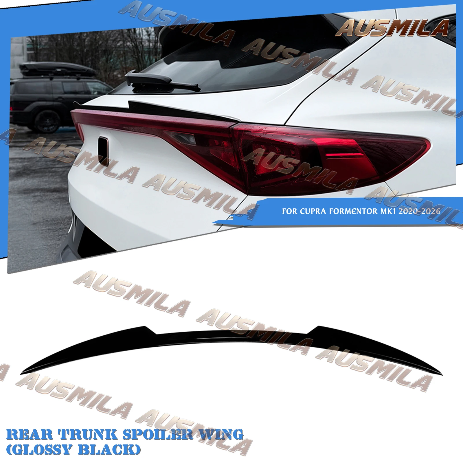 Middle Spoiler Rear Tail Trunk Boot Wing Lip Tailgate Flap Trim For Cupra Formentor MK1 2020-2026