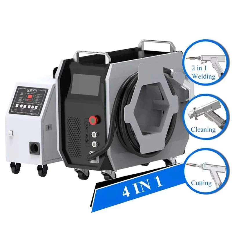 New 4-in-1 handheld 700W 1500W 2000W laser welder with air-cooled Raycus laser source gear core assembly