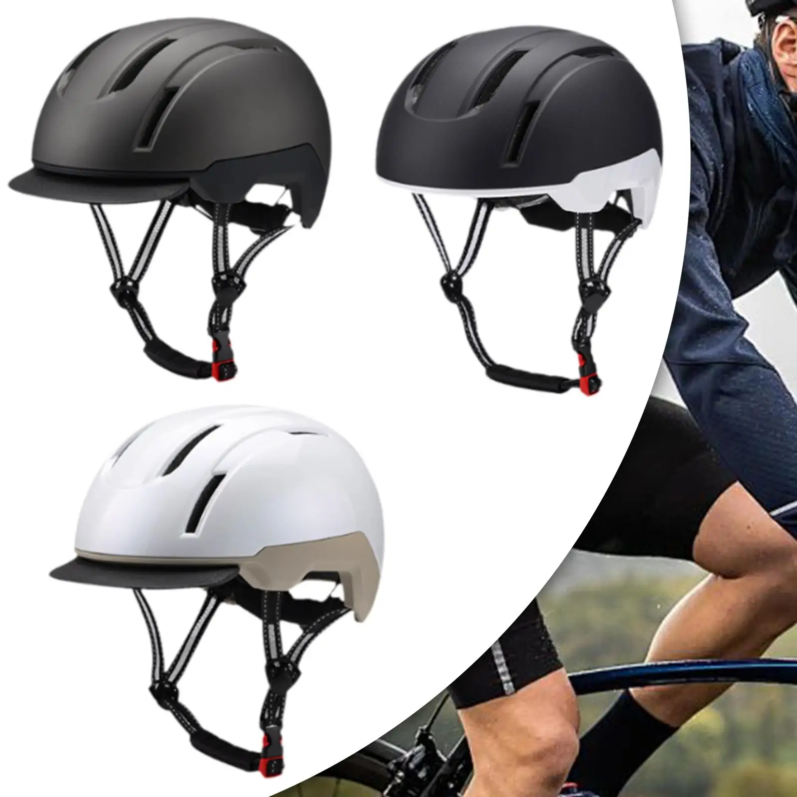 

Bicycle Helmet Adjustable Head Circumference Cycling Helmet Breathable Road Bike