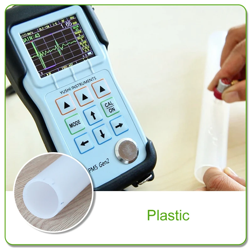 

YUSHI NDT Equipment Portable UTM UT Thickness Gauge High-Pre Ultrasonic Wall Thickness Measurement for Plastic Rubber