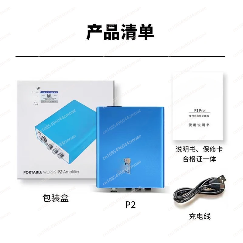 P2 Portable Speech Amplifier, Independent Front Dynamic Condenser Microphone Sound Card Recording Gain Amplifier