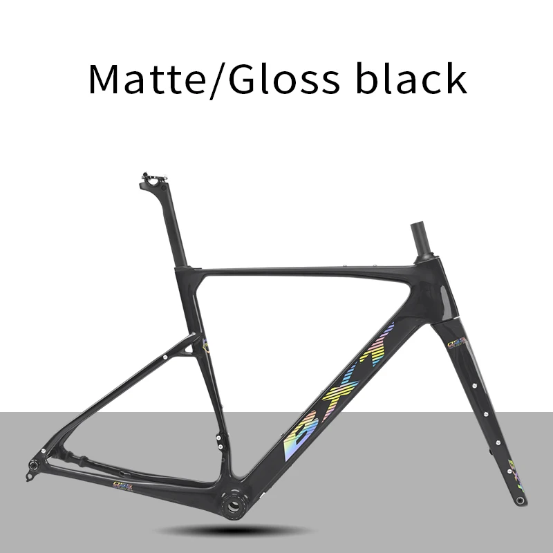 AliExpress BXT Carbon Fibre T1000 Carbon Gravel Bike Frame Flat-Mounted Disc Brake Road/MTB Bicycle Frame UDH hanger fit Tire 700C, Max 50C
