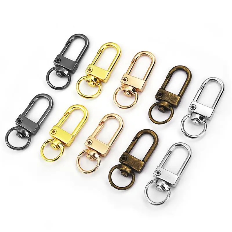 10pcs Snap Lobster Clasp Hooks Buckles Colors Plated DIY Jewelry Making For Keychain Neckalce Bracelet DIY Making Supplies