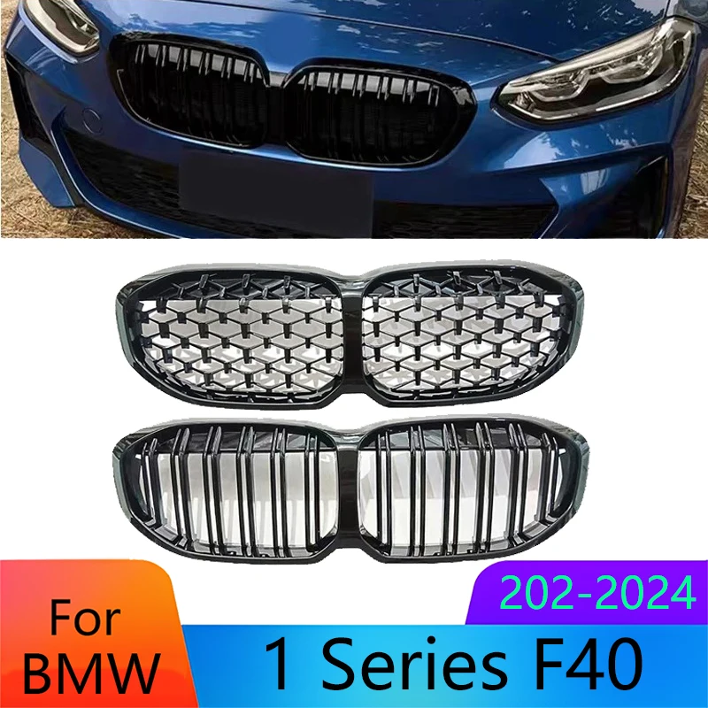 

Easy Installation Front Bumper Grille for BMW 1 Series F40 2020-2024 Kidney Grille Cover Frame Trim Panel Replacement