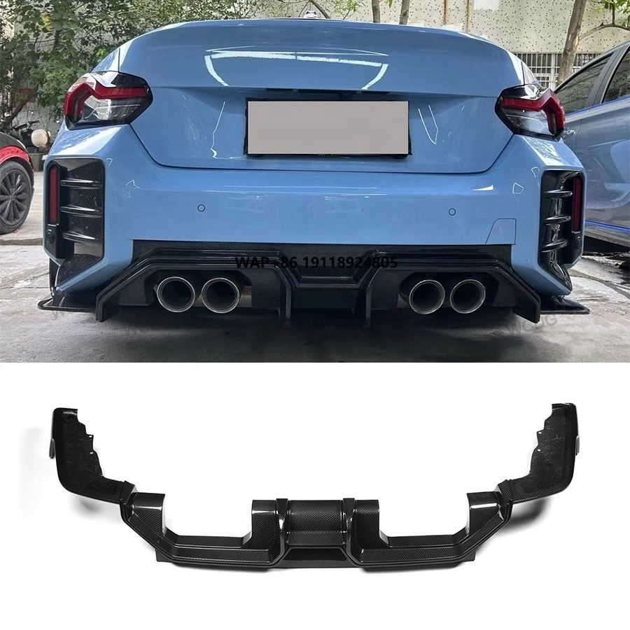 

Dry Carbon Fiber A-D Style Rear Diffuser for G87 M2 2023+ Rear Bumper Lower Lip Diffuser Car Bodykit