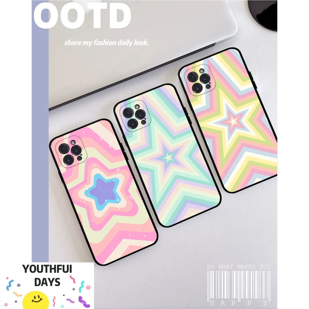 Funda de teléfono Cool stars para iPhone 15, 14, 11, 12, 13, Mini Pro, XS Max, 6, 7, 8 Plus, X, XR, SE, 2020