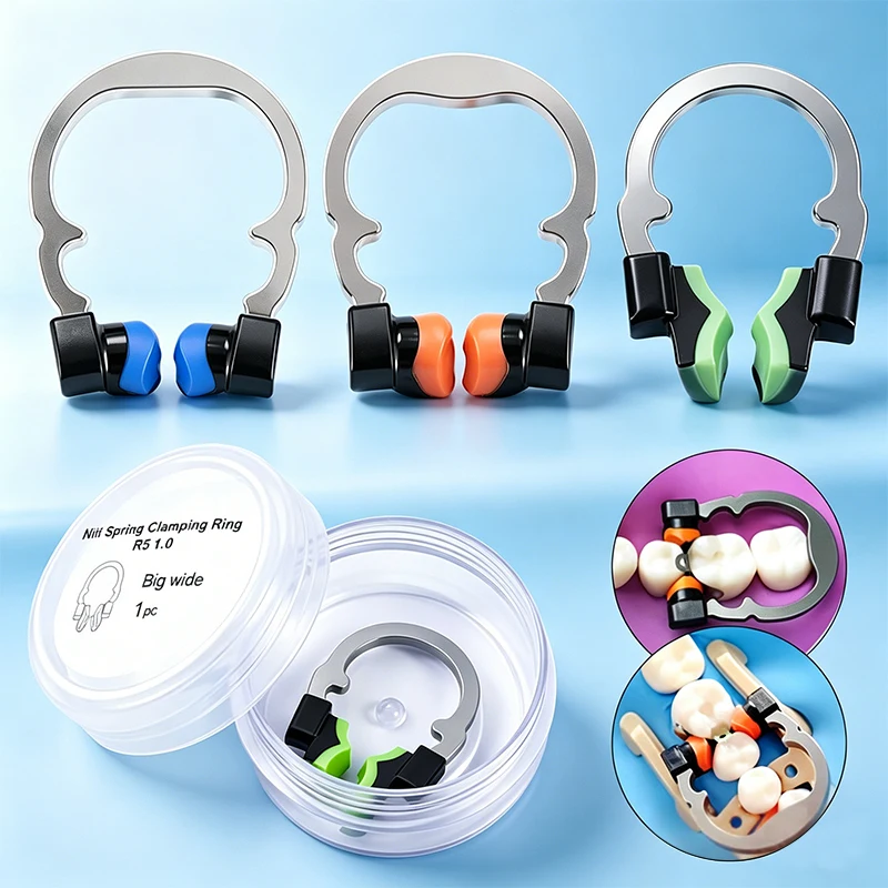 Dental Sectional Matrix Ring NiTi Spring Clamping Ring Sectional Matrice Bands for Tooth Restoration Garrison Style