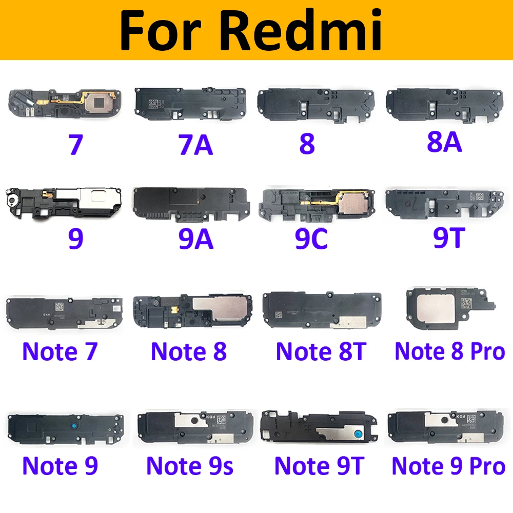 

5 шт. в партии, новый громкоговоритель, зуммер, кольцо, громкоговоритель для Xiaomi Redmi 7 7A 8 8A 9A 9 9T 9C Note 5 6 7 8 8T 9S 9 10 Pro Max, детали