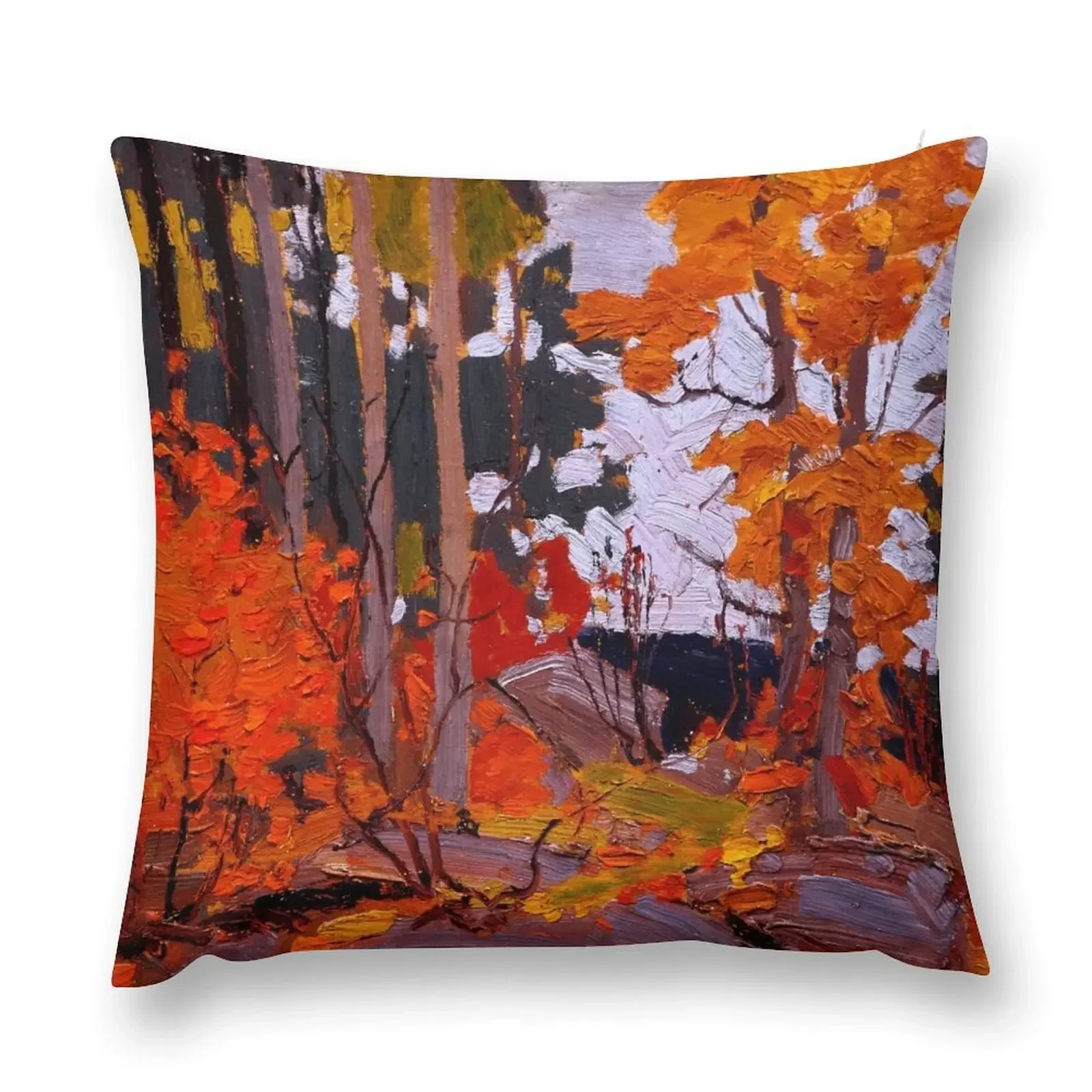 

Tom Thomson - Autumn, Algonquin Park Throw Pillow christmas supplies Christmas Pillow pillow