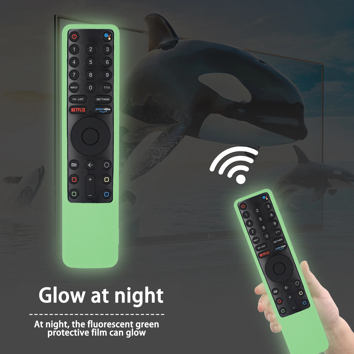 Silicone Case for Xiaomi MI 4S TV XMRM-010 Remote Control Bluetooth-Compatible Smart Cover Silicone Shockproof Remote Controller