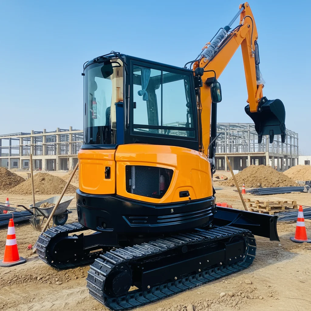 Miniexcavadora EPA de 1.8t, Microexcavadora de 1800kg, Retroexcavadora Hidrolavadora con Cabina