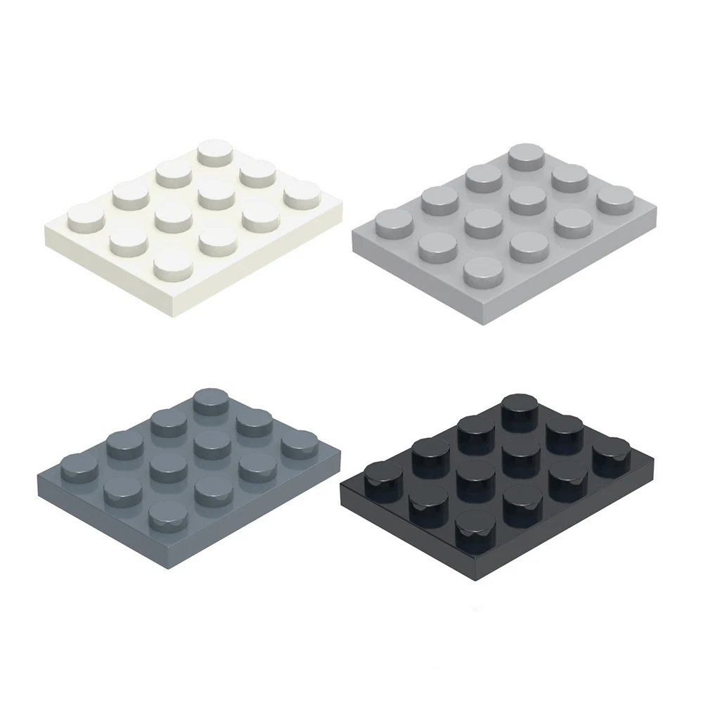 MOC-Kit de blocs de construction de planche spéciale pour enfants, maison, château, dos, briques, bricolage, jouet pour enfants, cadeaux d'anniversaire pour enfants, 11212W, 3x4, 10 pièces