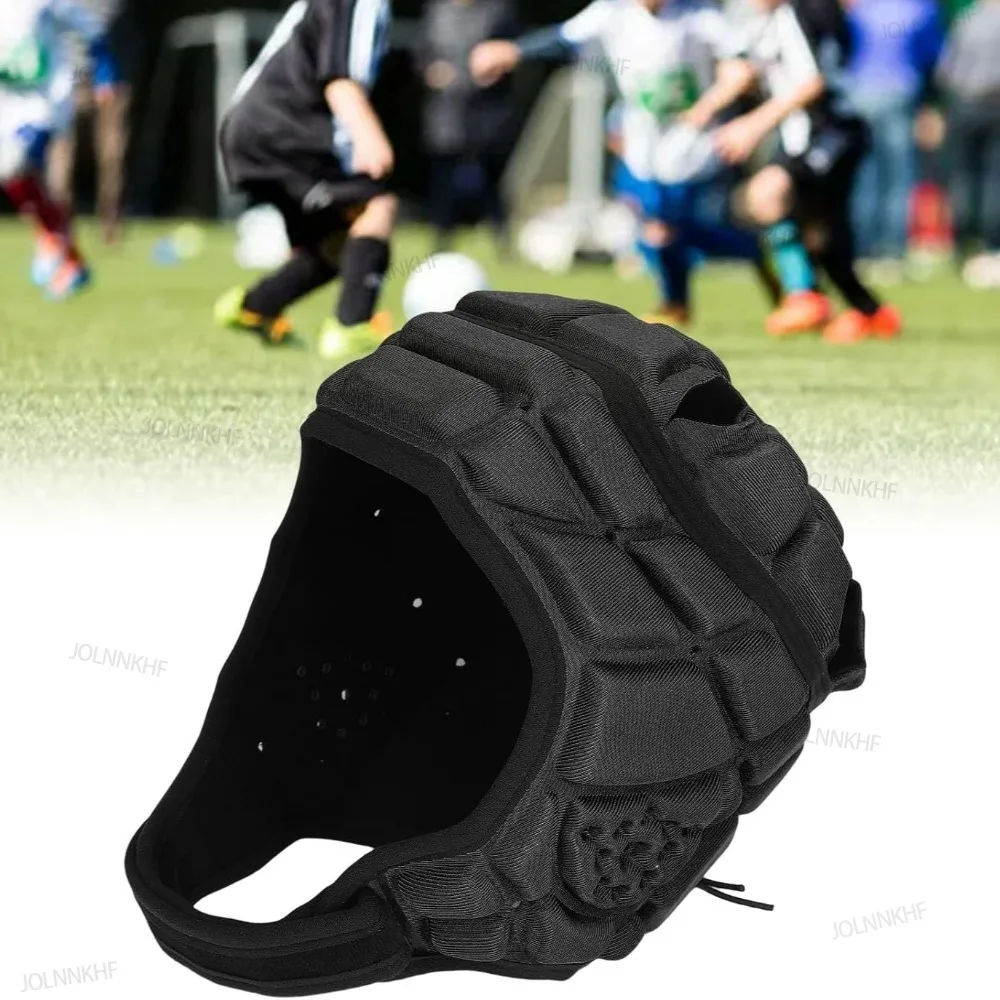 Head Protector Protective Helmet EVA Soft Shell Rugby Helmet Headguard Headgear for Soccer Cap Kids Youth Football Visor