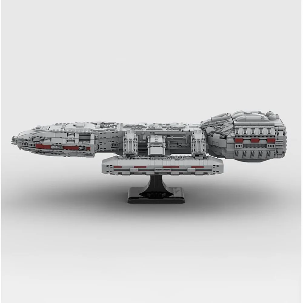 Moc battlestar galactica modelo blocos de construção famosa estrela filme tecnologia tijolo diy arma nave espacial brinquedo crianças presente do feriado