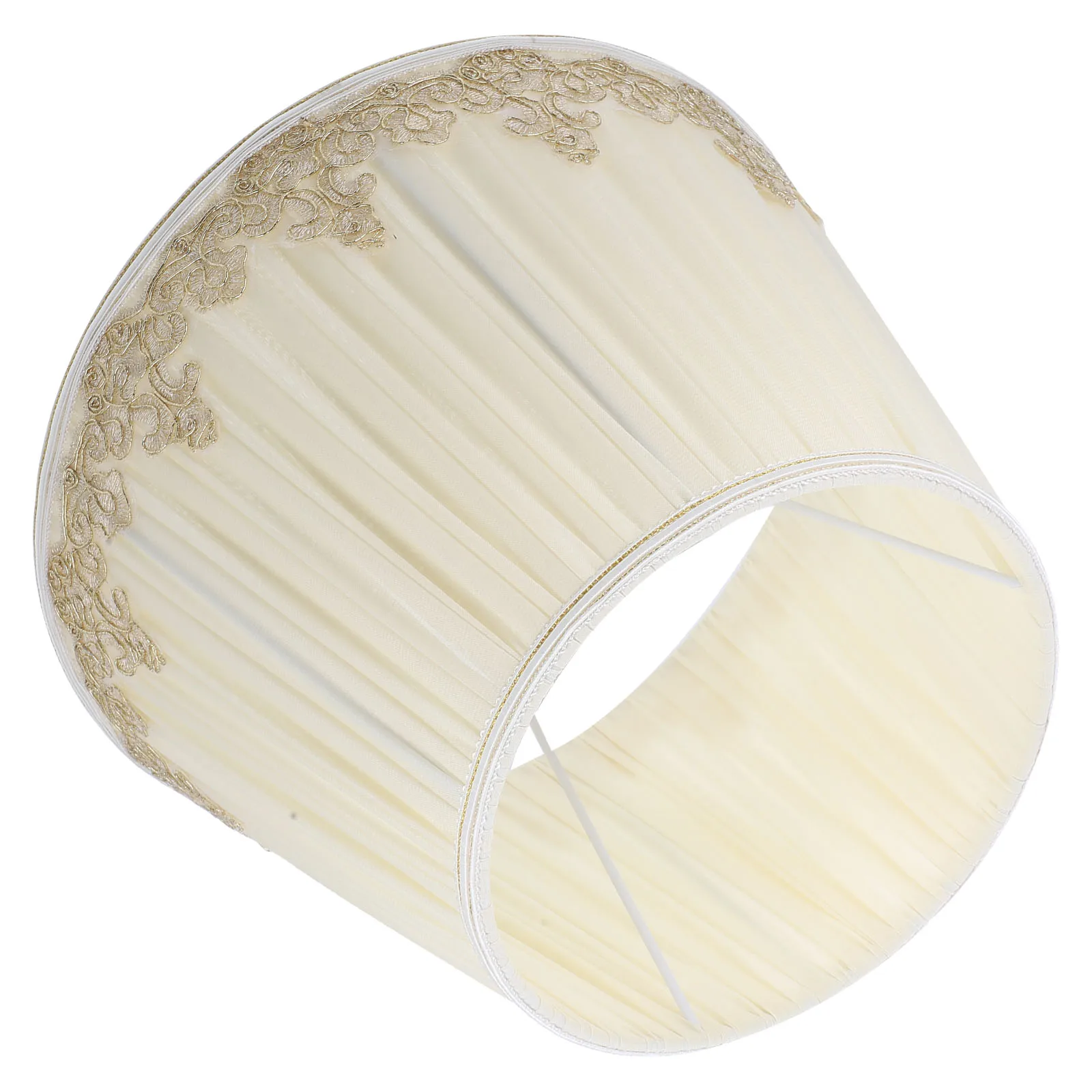 

Lampshade Pleated 22x32x20cm Beige Table Lamp Shade Chiffon E27 Socket Table Floor Bedside Wall Lamp Shade Cover