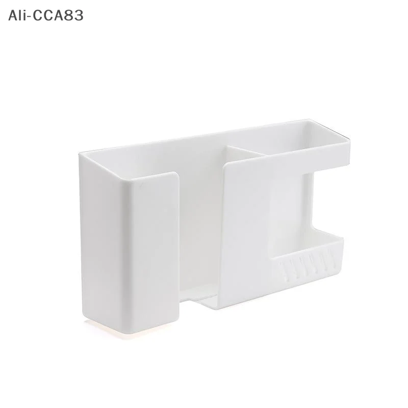 2025 1Pc Wall-Mounted ABS TV Remote Control Storage Box Punching-free Rack Mobile Phone Rack Yellow/Blue/red/white 17*9*3.7cm