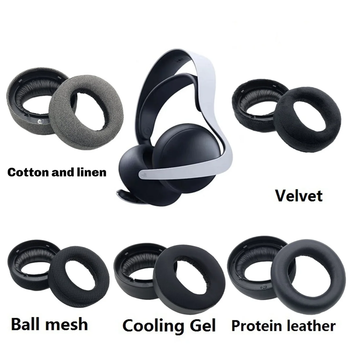 Чехол для гарнитуры, сменные амбушюры для импульсных беспроводных наушников, улучшенный комфорт, подушечки для наушников, протеиновая кожа