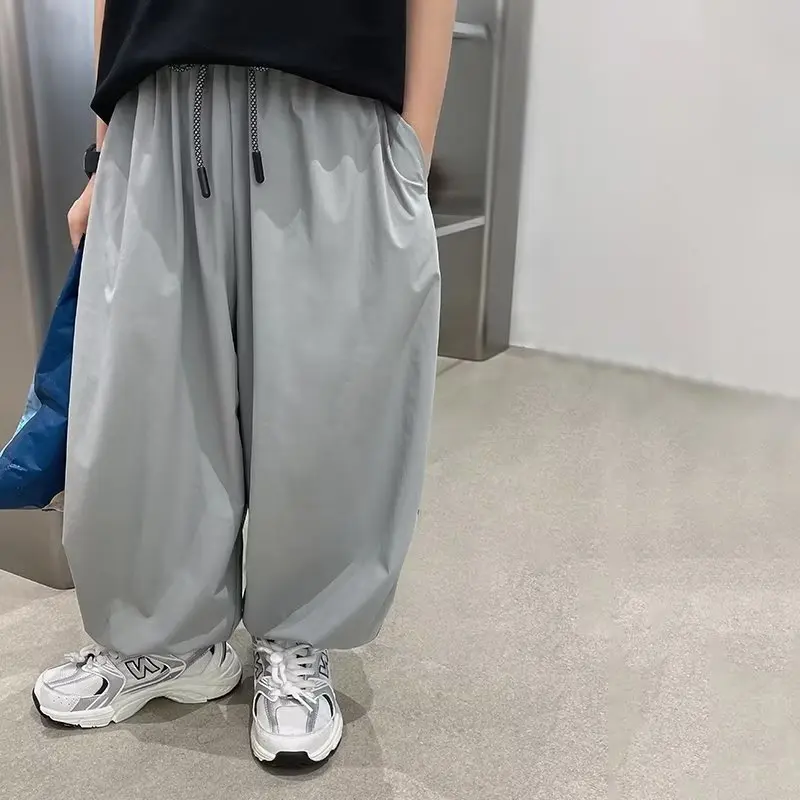 Boys' Summer New Children's Thin Pants: The Trend Of Japanese Leisure Sports Pants For Middle And Small Children's Summer Wear image 2