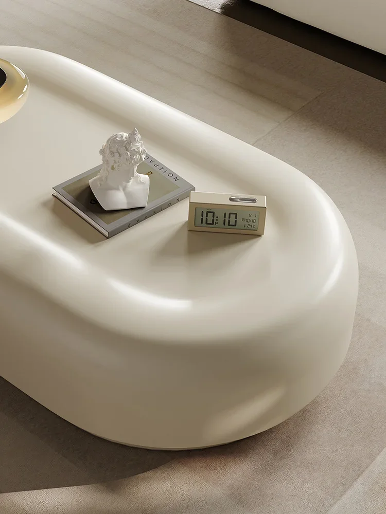 FG10*Wabi wind soap box coffee table designer oval personalized fiberglass tea table soft furniture
