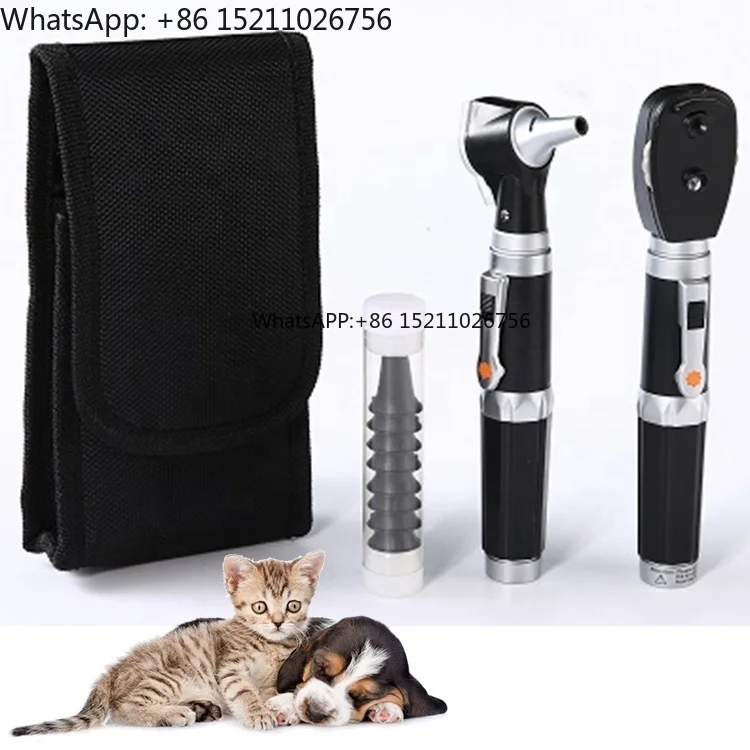 ЛОР-отоскоп, набор офтальмоскопов, хирургический оптоволоконный отоскоп для животных, ветеринарный отоскоп