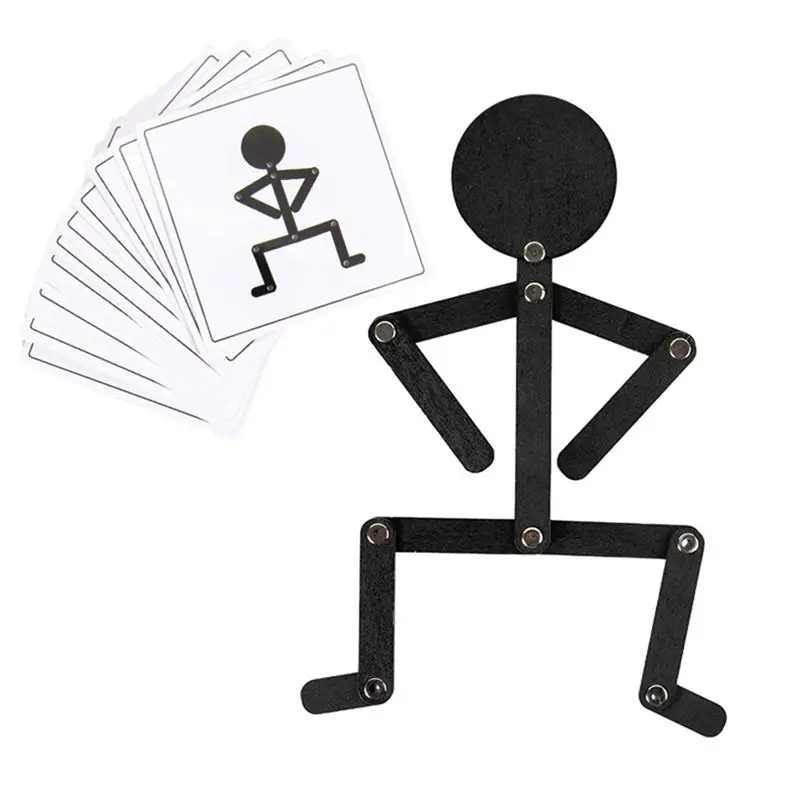 

Sport Wooden Man Material DIY Puzzle Educational Game Early Learning For Children Fine Motor Training