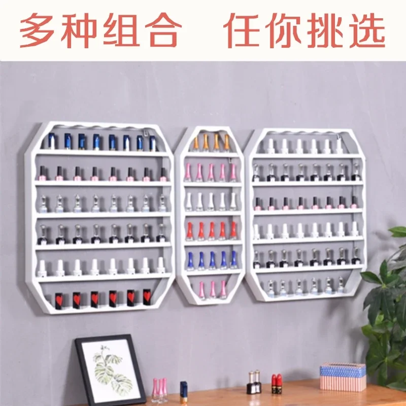 Nail polish shelf display wall hanging shelf Nail varnish display cabinet iron