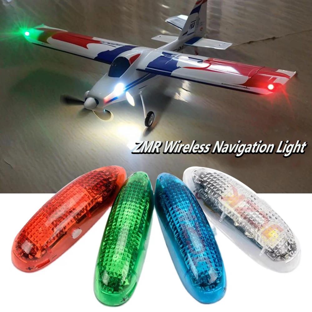 ZMR Rechargeable 4 modes LED lights ZMR Wireless Navigation Light for RC Airplane Hobby Plane Drone Car Boat Toy Parts