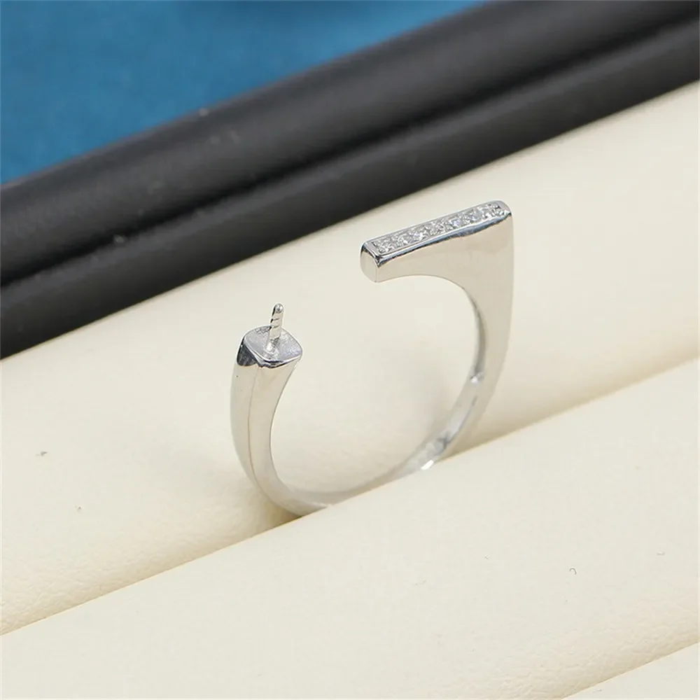 Solid S925 Sterling Silver Pearl Ring Settings Findings & Accessories  for Jewelry Making Bulk Wholesale Craft Supplies No Pearl