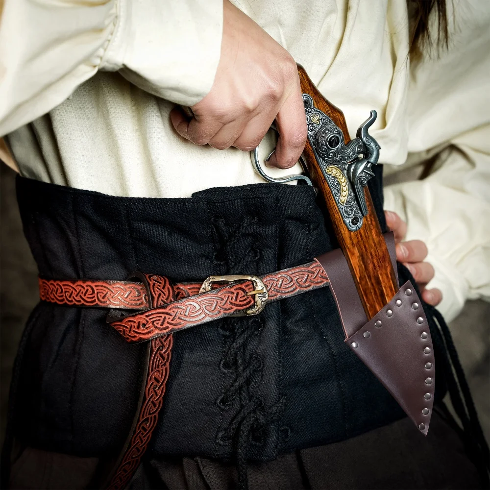 Pistole Frosch Piraten Waffenhalter für Männer Larp Ritter Waffe Cosplay Gear Rapier Ring Gürtel Holster, für Cosplay