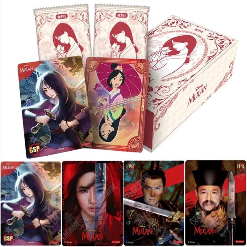 Card Fun Genuine Mulan Disney Cards Mulan GSP SEC Movie Rare Role Trading Commemorative Collection Card Kids Birthday Gifts Toy