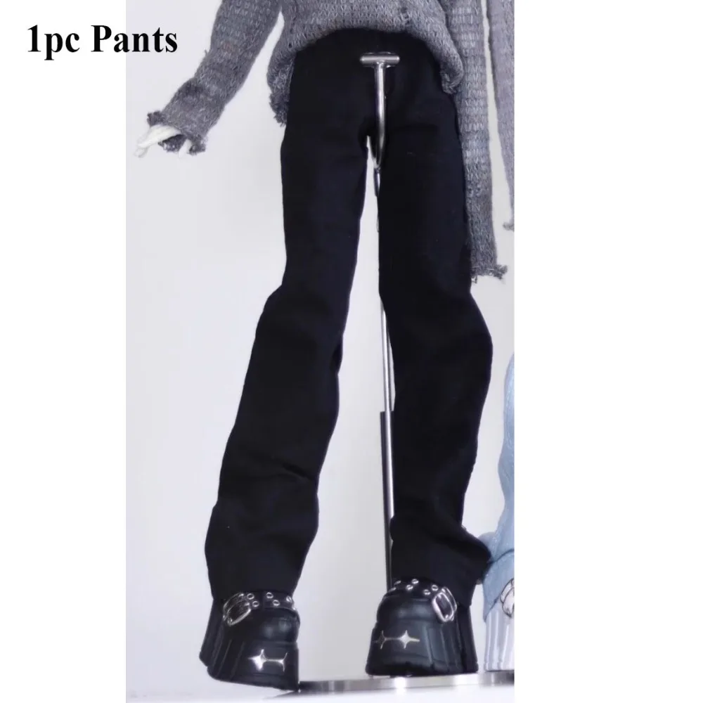 

Casual Wear Round Neck Tops Elegant DIY Accessories Knitted Sweater Cute Mini Sweater Jeans Pants for 1/4 BJD 45cm Dolls