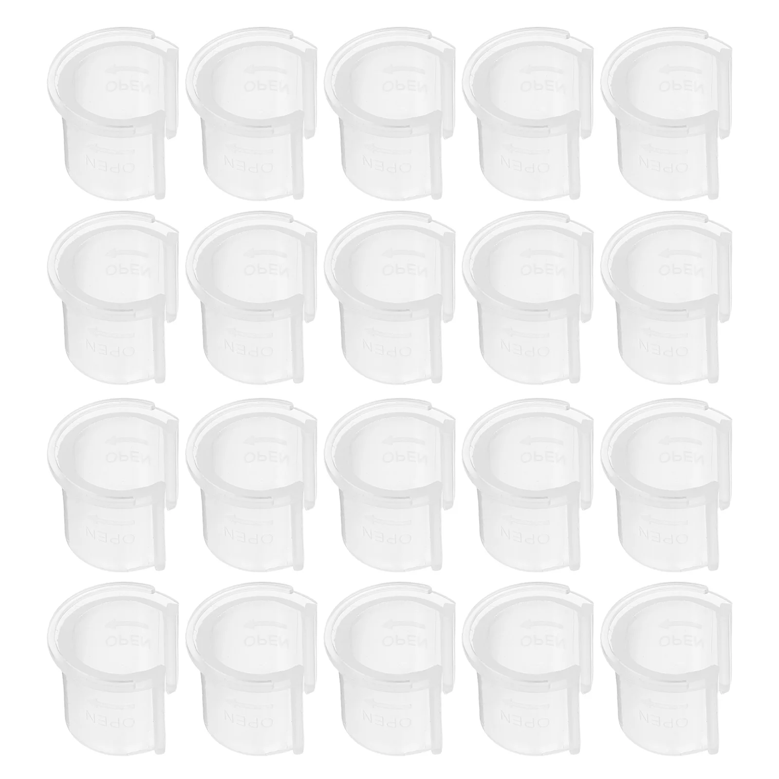 

20pcs Pump Container Clip For Cleansing Oil Bottle Bottle Pump Lock Accessory Lotion Dispenser Clips Plastic Buckle