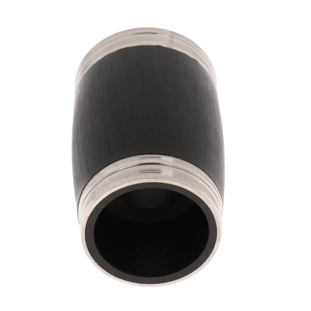 Tooyful Zinc Alloy Adjustable Clarinet Barrel Black for Bb Clarinet Woodwind Instrument Replacement Parts 50mm