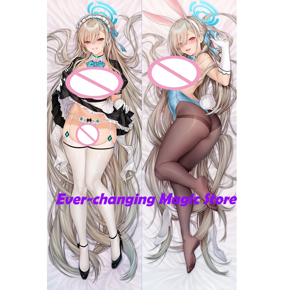 

Blue Archive Anime Cartoon Character Pillowcase 2WAY Hugging Body Pillow Case Anime Pillow Cushion Cover