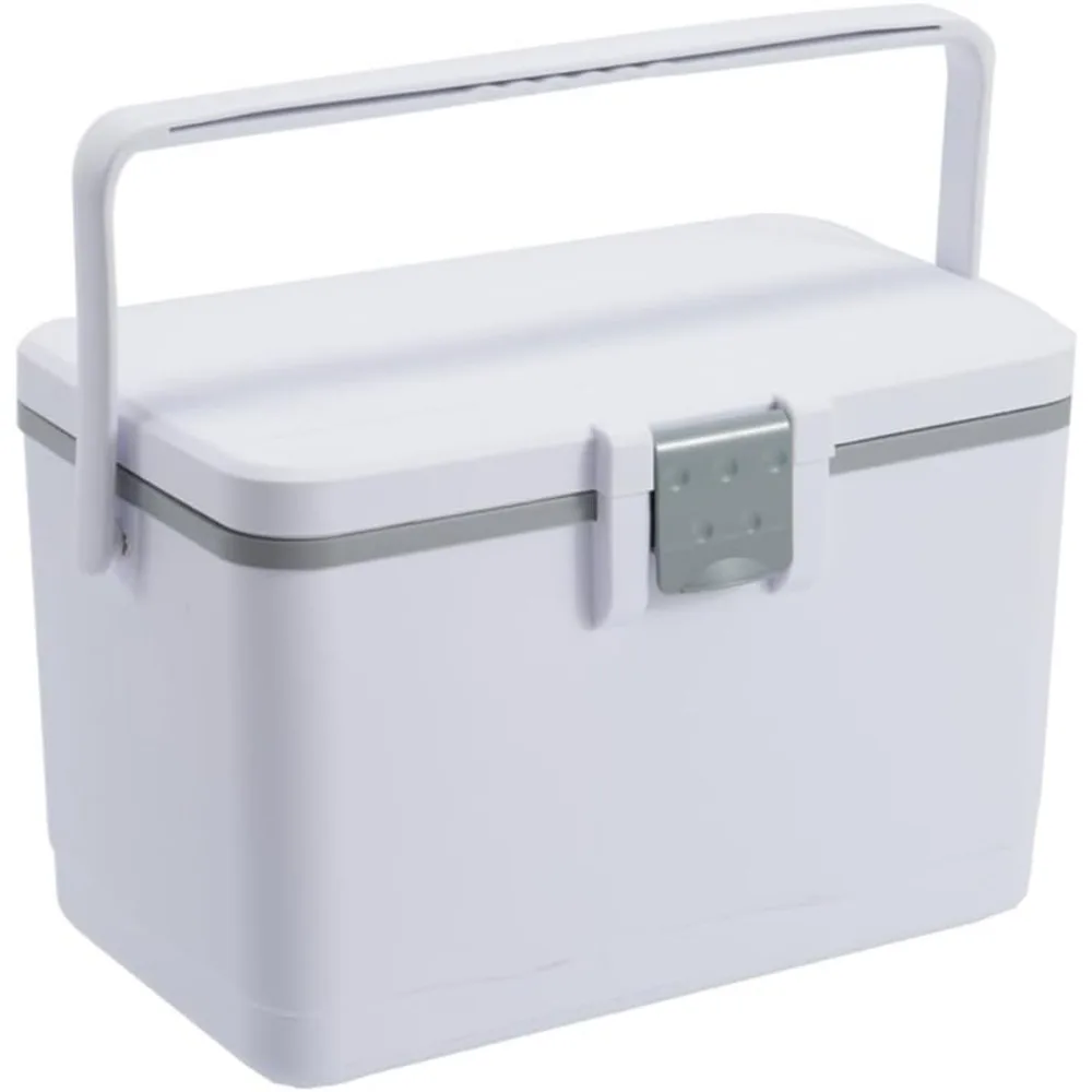 

Small Cooler for Camping, Portable Leakproof Outdoor Cooler Box, 8 Quart Hard Ice Retention Insulated Lunch Box