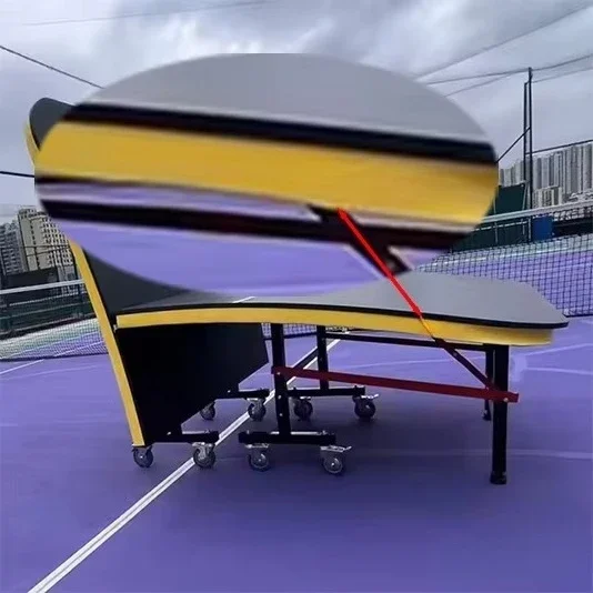 LDK Factory Direct 25mm HDF Game Foldable Movable Indoor Table Tennis Table with Wheels