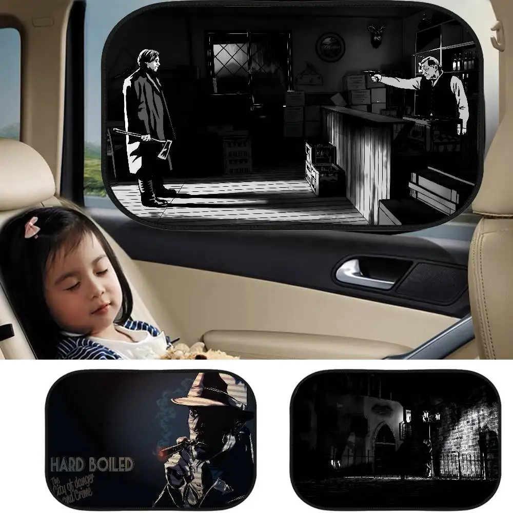 

Noir Film Style Movie 1-Pack Car Side Window Sunshade Heat Insulation Static Absorption Car Sun Barrier Driver Shade Interior