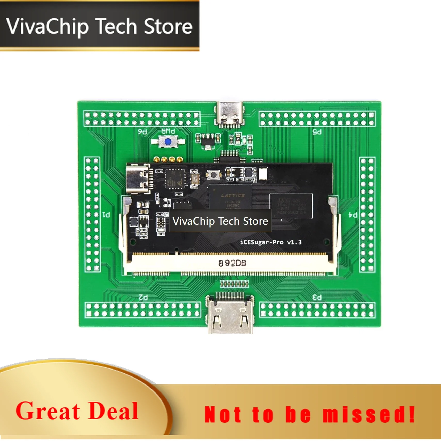 VivaCTICESugar-Pro FPGA Development Board Lattice ECP5 Open Source RISC-V