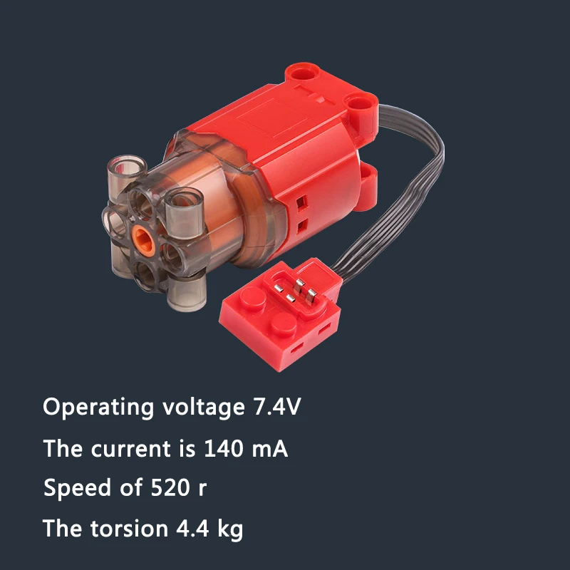 Building Block motor-L Plus Electrical Machinery Medium Speed/Torque PF Model Accessory 888003 Compatible with Lego Motor Parts