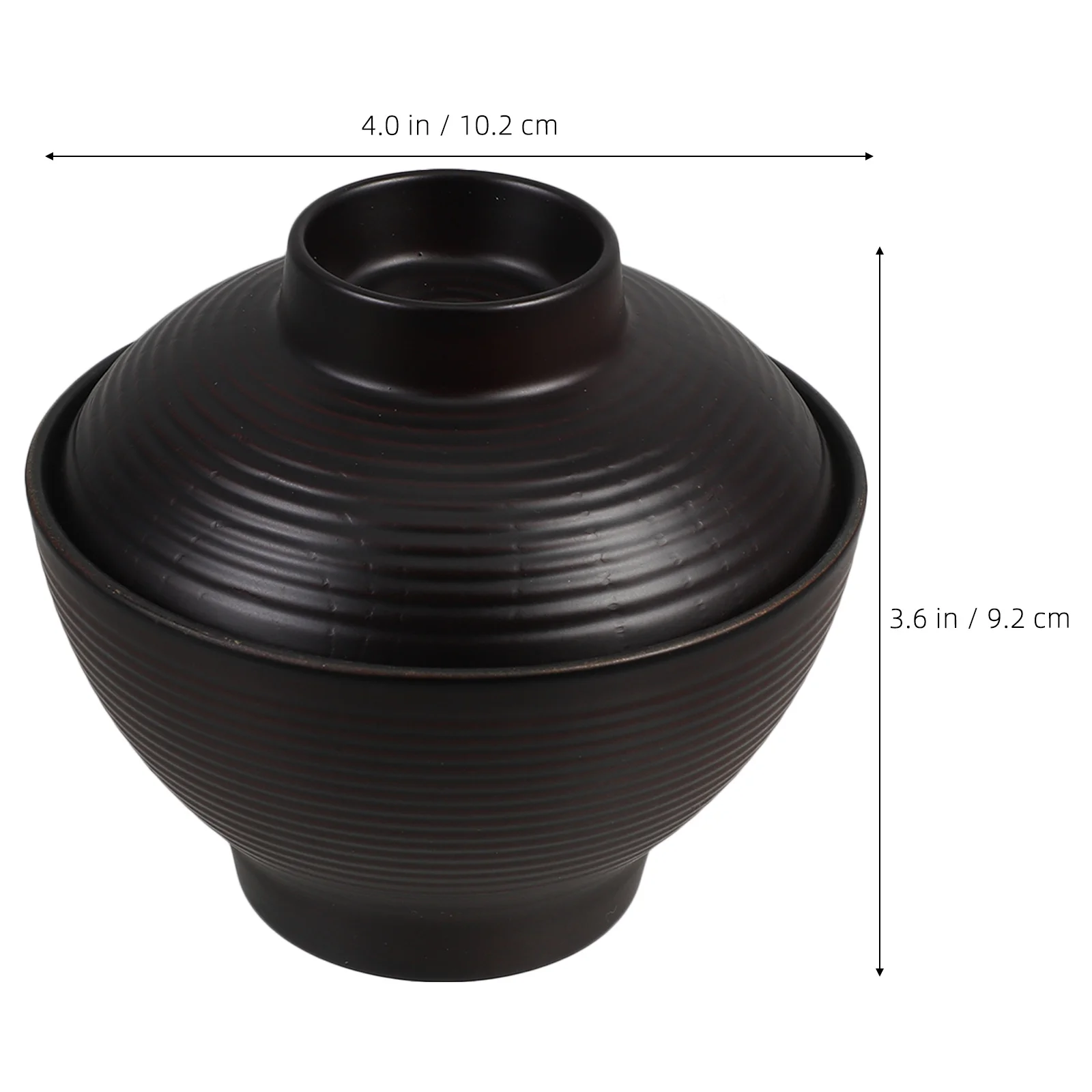 

Soup Bowl with Lid Professional Japanese Rice Serving Bowl Heat Retention Container for Household and Restaurant