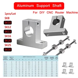 SK8 SK10 SK12 SK13 SK16 SK20 SK25 SK30 Linear Bearing Rail Shaft Support 1pcs/Lot XYZ Table for DIY CNC Router Machine