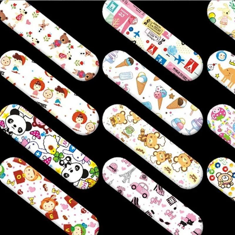 120pcs/set Cartoon Band Aid Plasters for Children Patches Kawaii Waterproof Wound Plaster Skin Hemostasis  Strips Bandage